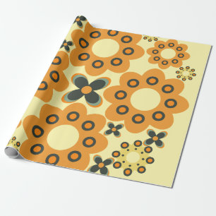 Papel De Presente padrão de pétala de flor giro 8