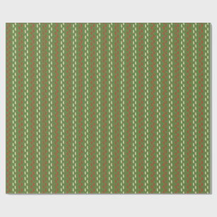 Papel De Presente Padrão de Pintura de Natal Retroativo