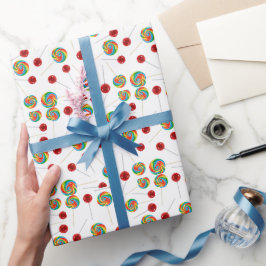 Papel De Presente Padrão de pirulito