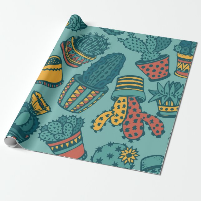 Papel De Presente Padrão de planta (Desenrolado)