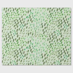 Papel De Presente Padrão de Pontos Pintados – Pinceladas Abstratas P