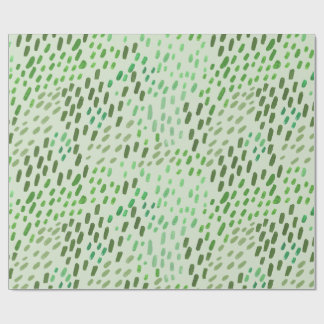 Papel De Presente Padrão de Pontos Pintados – Pinceladas Abstratas P