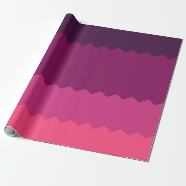 Papel De Presente Padrão de Pôr do Sol Neon (Desenrolado)