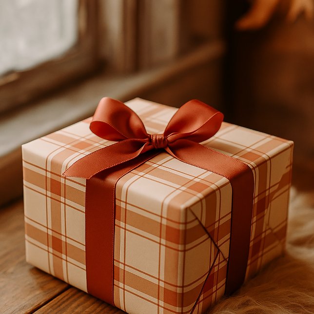 Papel De Presente Padrão de queda contínua da grade de Xadrez (Criador carregado)