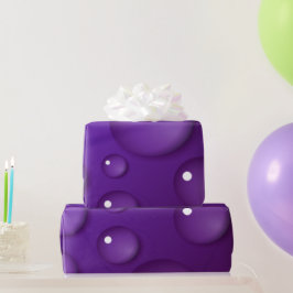 Papel De Presente Padrão de queda de água púrpura
