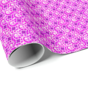Papel De Presente Padrão de redemoinho abstrato - tons de roxo