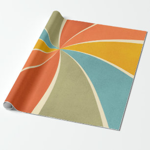 Papel De Presente Padrão de redemoinhos de estilo de pintura mista h