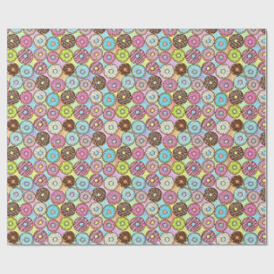 Papel De Presente padrão de rosquinha