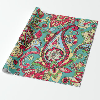 Papel De Presente Padrão de salada. Padrão oriental sem costura base