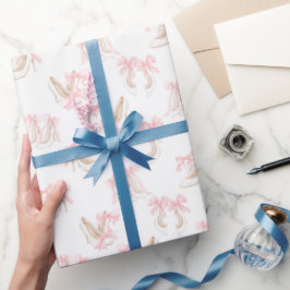 Papel De Presente Padrão de Sapatos Coquette