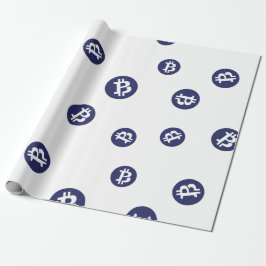 Papel De Presente Padrão de Sinal de Criptomoeda Privada Cool Bitcoi