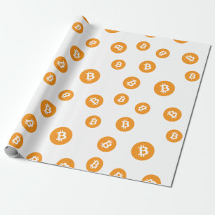 Papel De Presente Padrão de sinal de moeda de criptomoeda Cool Bitco