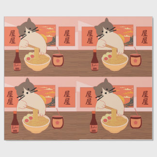Papel De Presente Padrão de Sorver Ramen