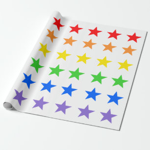 Papel De Presente Padrão de Starry Colorido Moderno