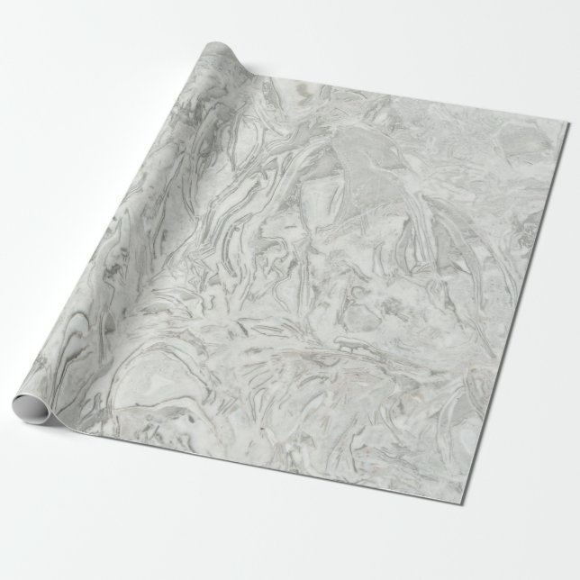 Papel De Presente padrão de superfície da maré cinza (Desenrolado)