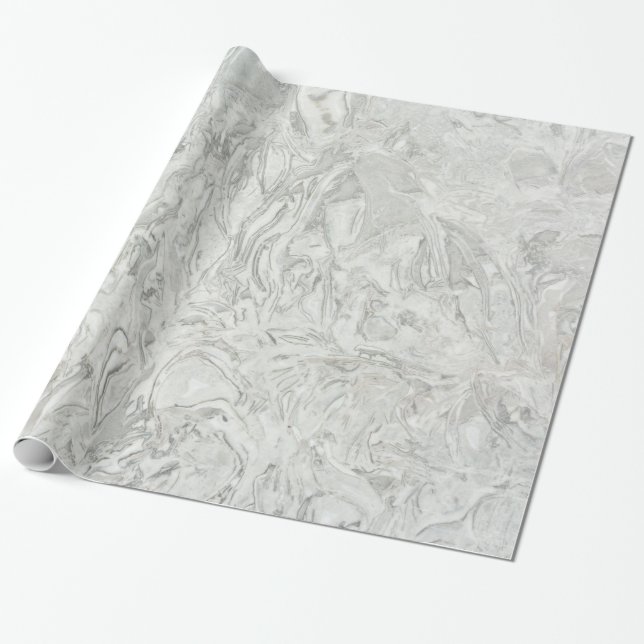 Papel De Presente padrão de superfície da maré cinza (Desenrolado)