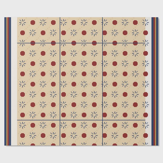 Papel De Presente Padrão de Tapete Persa (Aberto)