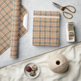 Papel De Presente Padrão de Tartan Escocês