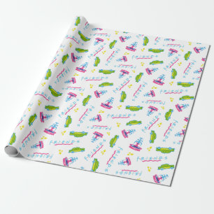 Papel De Presente Padrão de Táxi e Fonte de Água FRIENDS™