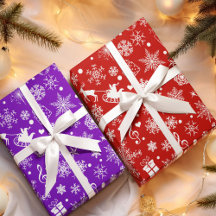 Padrão de Tema de Férias Violetas de Natal Roxo