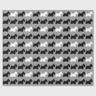 Papel De Presente Padrão de Terriers Escoceses