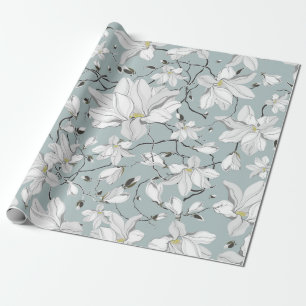 Papel De Presente Padrão de textura floral vítrea. Padrão sem cos
