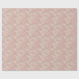 Papel De Presente Padrão de Toile Equestre Vintage Cavalo Fazenda Es