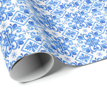 Padrão de Toile Francês Azul