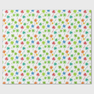 Papel De Presente padrão de trevo