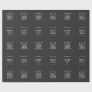 Papel De Presente Padrão de Tricô de Forno de Biscoito de Gengibre d