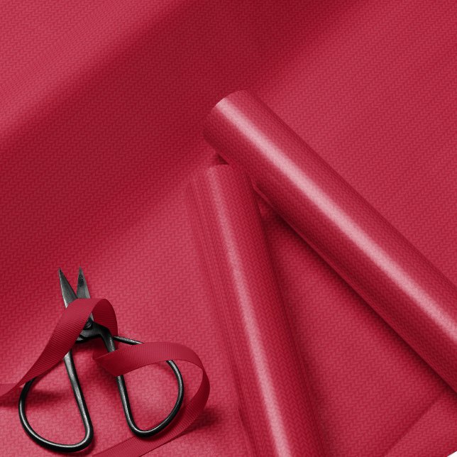 Papel De Presente Padrão de tricô simples vermelho de Natal (Criador carregado)