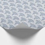 Papel De Presente Padrão de ventiladores deco azuis<br><div class="desc">Um padrão de ventoinhas azul médio para belos pacotes que se adequam a várias ocasiões.</div>