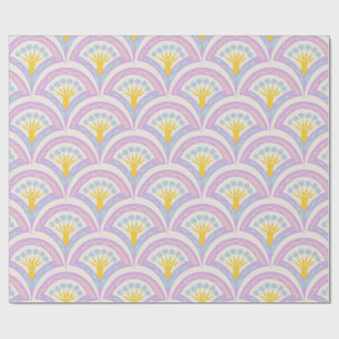 Papel De Presente Padrão de vieira pastel