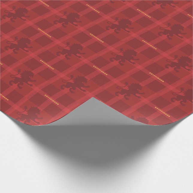 Papel De Presente Padrão de Xadrez GRYFFINDOR™ Tartan (Ponta)