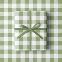 Padrão de Xadrez Verde do Elegante Sage