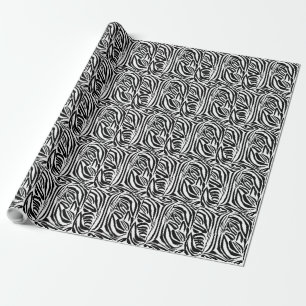 Papel De Presente Padrão de zebra