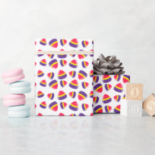 Papel De Presente Padrão decorativo de doces de Natal