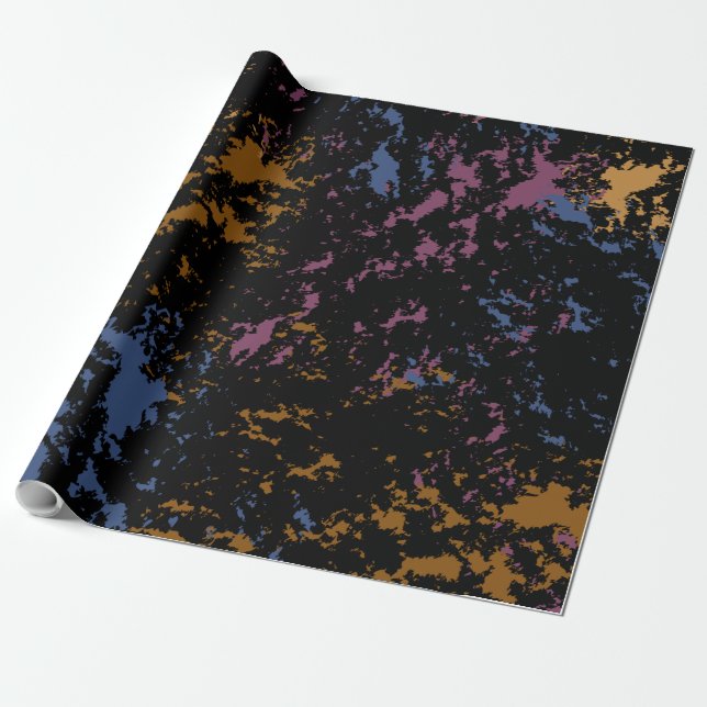 Papel De Presente Padrão Desigual Abstrato (Desenrolado)