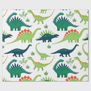 Papel De Presente padrão dino t-rex