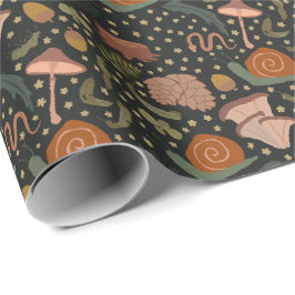 Papel De Presente Padrão do chão da floresta