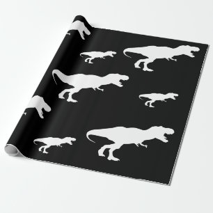 Papel De Presente Padrão do Dinossaur T Rex