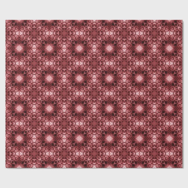Papel De Presente Padrão do Gótico de assinatura rosa (Aberto)