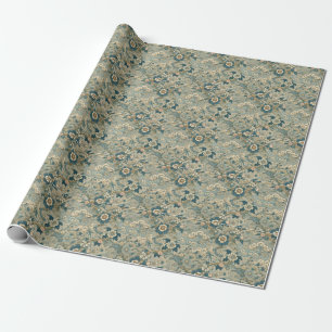 Papel De Presente Padrão do Jardim Oriental