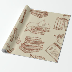 Papel De Presente Padrão do livro