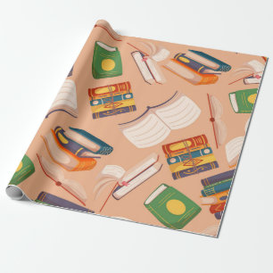 Papel De Presente Padrão do livro