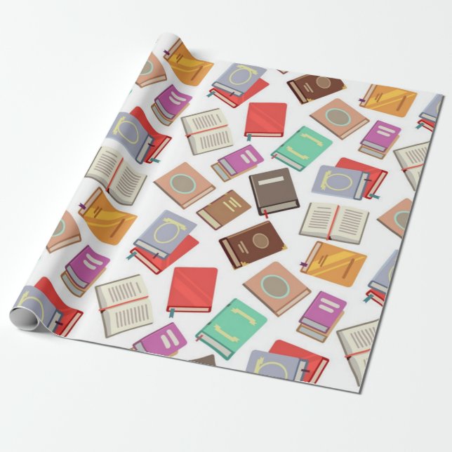 Papel De Presente Padrão do livro (Desenrolado)