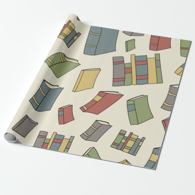 Papel De Presente Padrão do livro (Desenrolado)