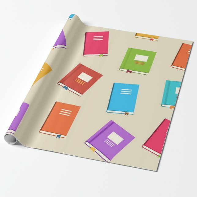 Papel De Presente Padrão do livro (Desenrolado)