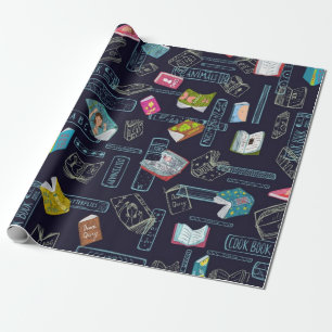 Papel De Presente Padrão do livro