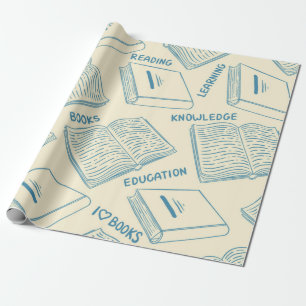 Papel De Presente Padrão do livro